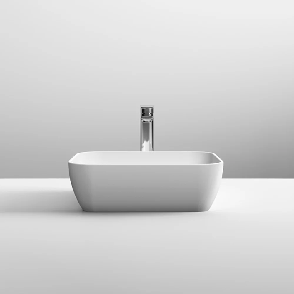 Hudson Reed Rectangular 455 x 325mm Countertop Vessel Basin - Image 2