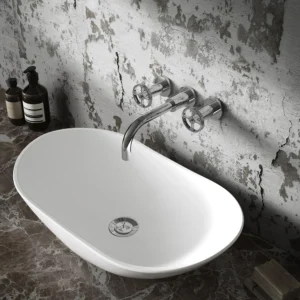 Hudson Reed Oval 615 x 355mm Countertop Vessel Basin