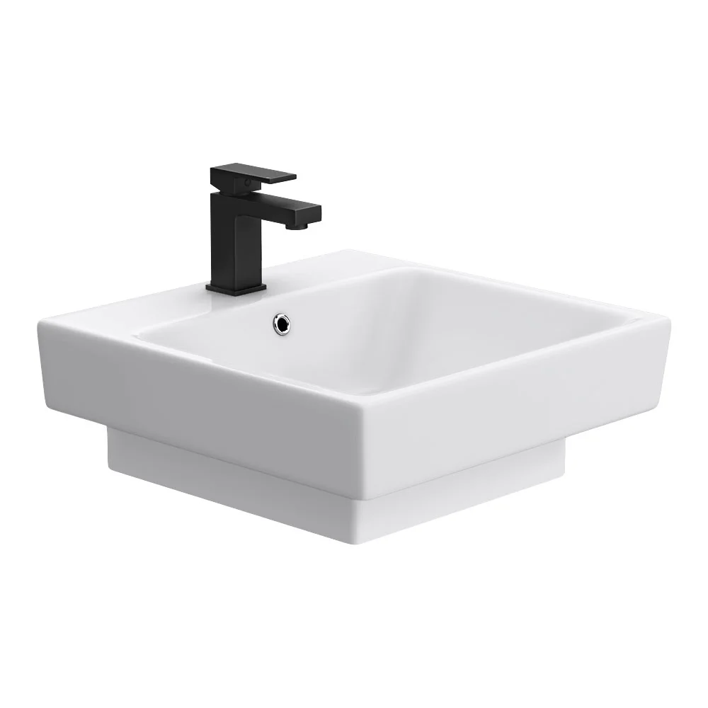 Novus 520 x 510mm Square Ceramic Counter Top Basin - 1 Tap Hole