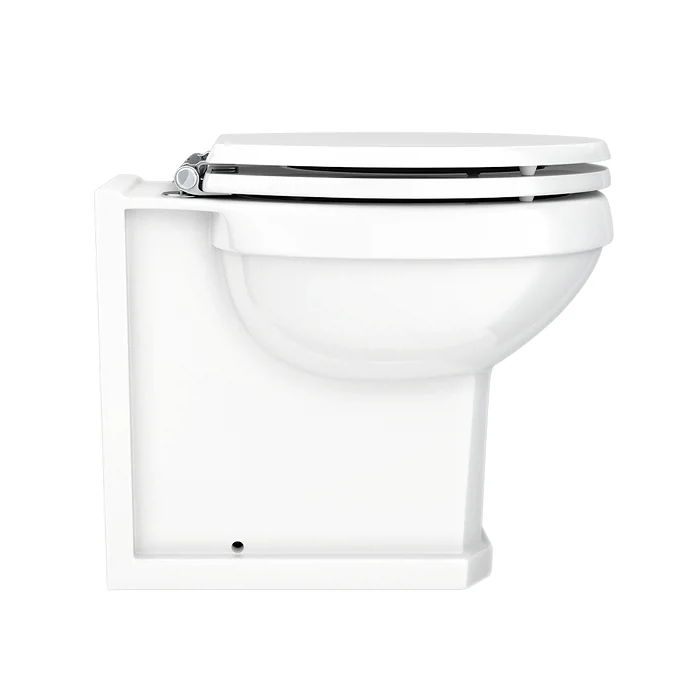 Period Bathroom Co. 500mm White Toilet Unit with Cistern + Traditional Pan - Image 5