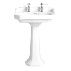 Heritage - Granley Standard Basin & Pedestal - Various Tap Hole Options