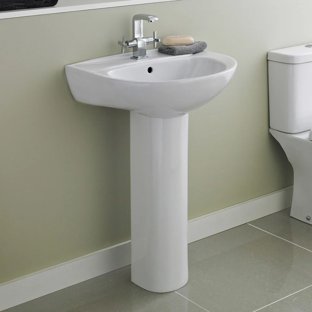 Nuie - Perth 550 Basin 1TH with Pedestal - Image 2