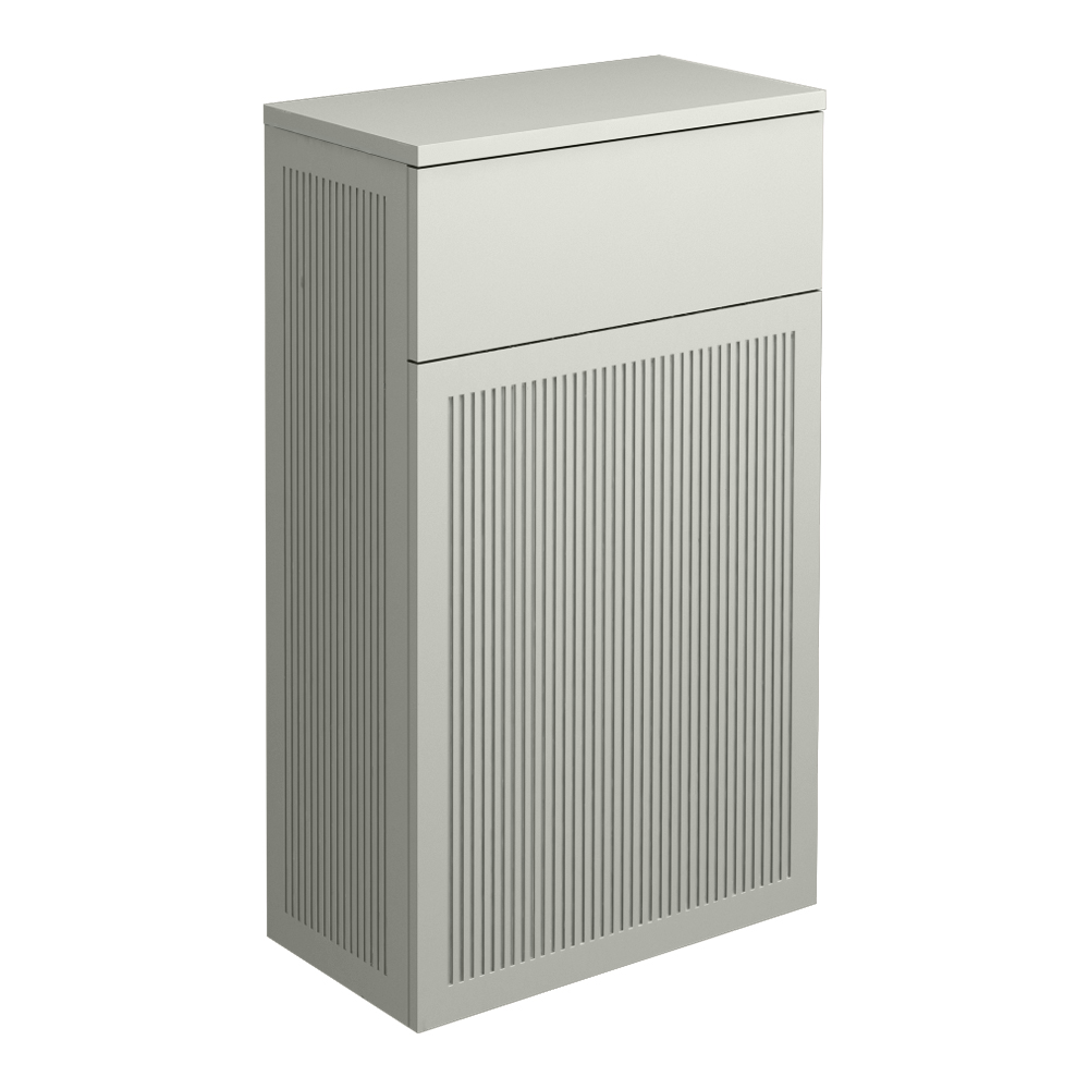 Padstow Slatted WC Toilet Unit - Satin Grey (Unit Only)