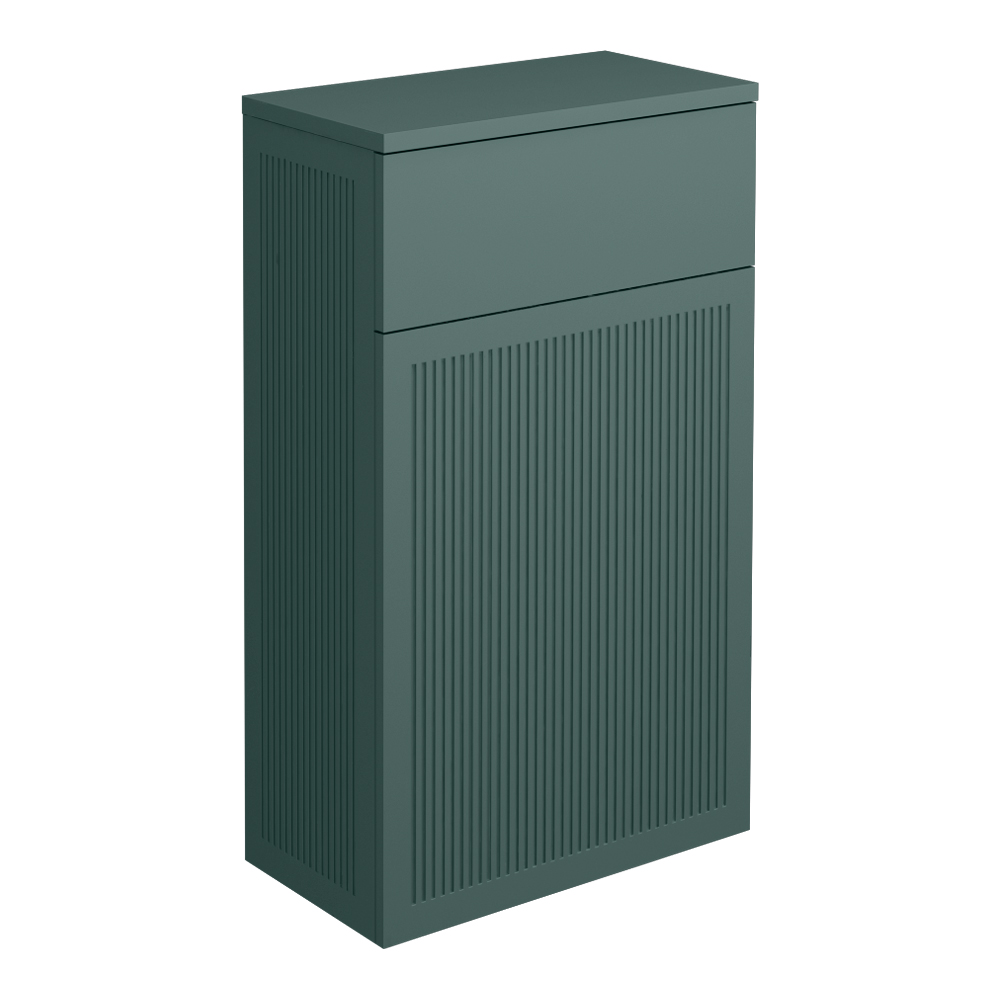 Padstow Slatted WC Toilet Unit - Satin Green (Unit Only)