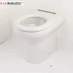 RAK Compact Special Needs 455mm High BTW Rimless Toilet with Ring Seat