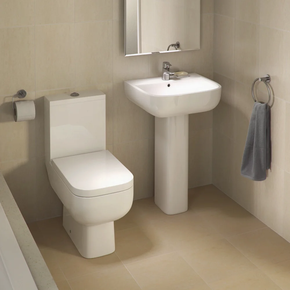 RAK Series 600 52cm Basin With Full Pedestal - Image 2