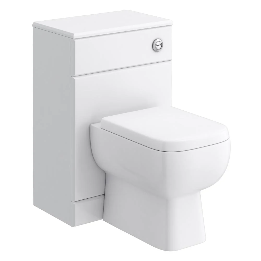 RAK Series 600 Gloss White BTW Toilet Unit inc. Cistern & Soft Close Seat - 2 Size Options