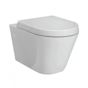 RAK Resort Wall Hung Rimless Pan + Quick Release Soft Close Urea Seat