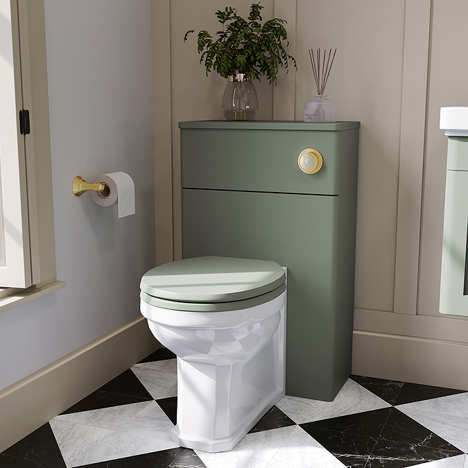 Roxbury Traditional 500mm Satin Green WC Unit Only - Image 2
