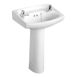 Armitage Shanks Royalex 560mm 2TH Basin with Full Pedestal