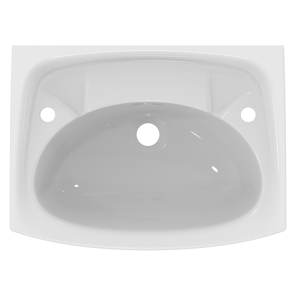 Armitage Shanks Royalex 560mm 2TH Basin with Full Pedestal - Image 4