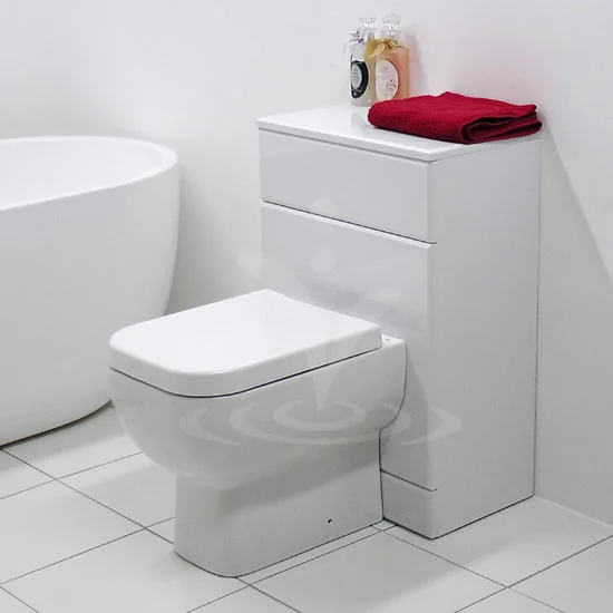 RAK Series 600 Gloss White BTW Toilet Unit inc. Cistern & Soft Close Seat - 2 Size Options - Image 2