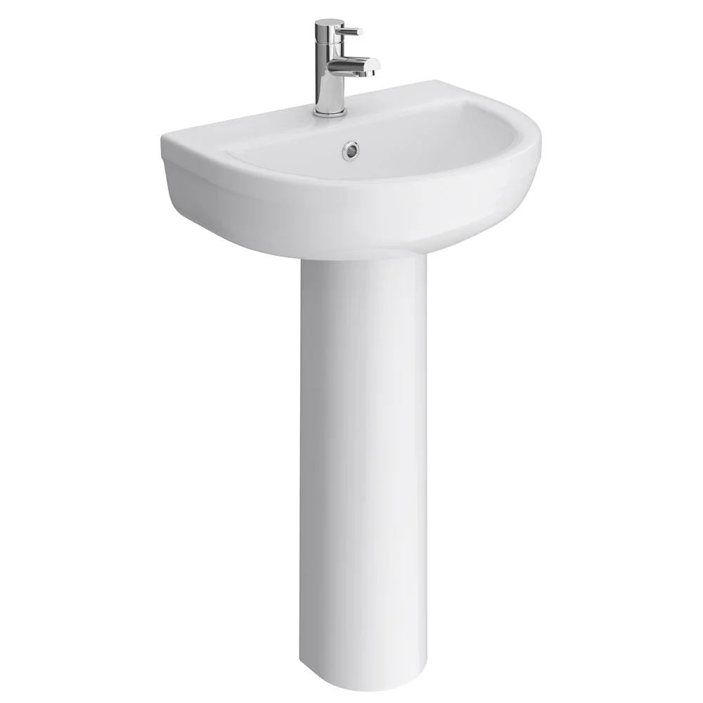 Clarity 550mm 1TH Full Pedestal Basin - Image 5