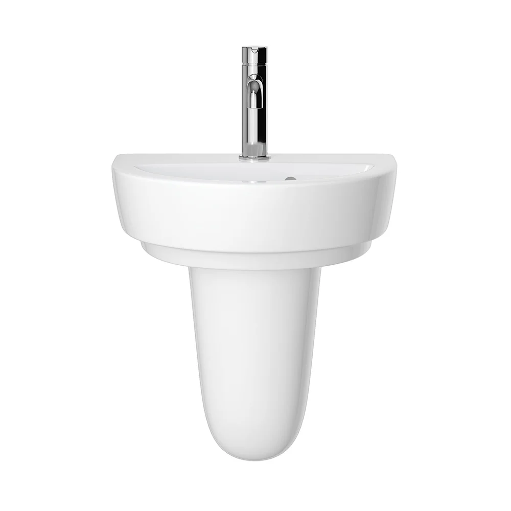 Heritage Stamford 450mm 1TH Basin + Semi Pedestal
