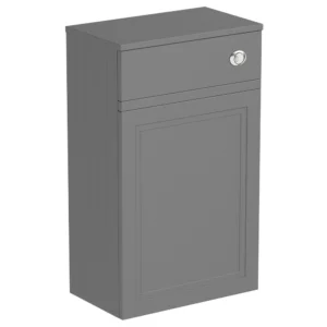 The Bath Co. Chartham 500mm Slate Matt Grey Back to Wall Toilet Unit