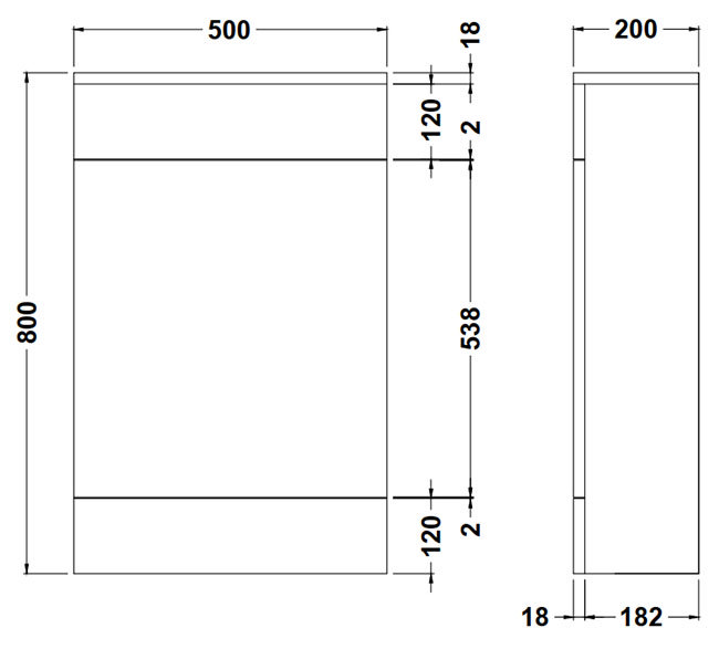 Toreno Gloss White WC Unit with Cistern + Slimline Soft Close Seat W500 x D200mm - Image 2