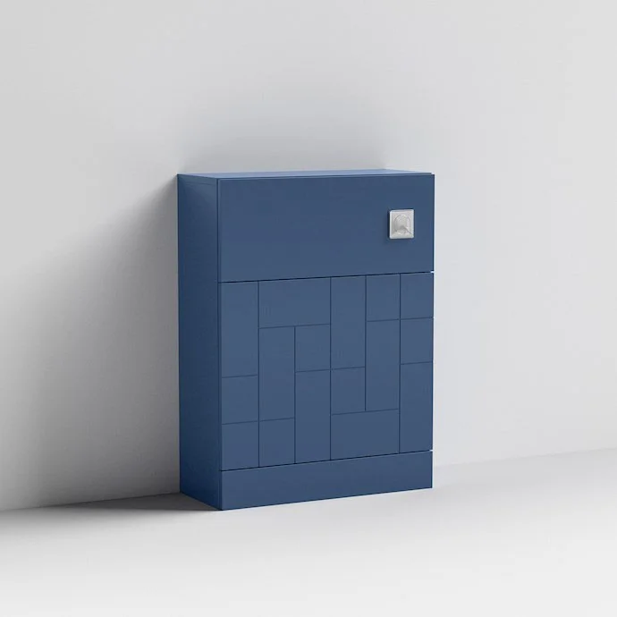 Venice Abstract WC Unit - Blue - 500mm - Image 4