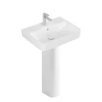 Villeroy and Boch O.novo Square 1TH Washbasin + Full Pedestal