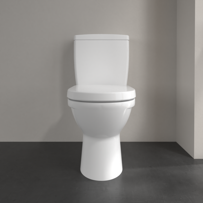 Villeroy and Boch Subway 2.0 DirectFlush Rimless BTW Close Coupled Toilet (Bottom Entry Water Inlet) + Soft Close Seat - Image 3