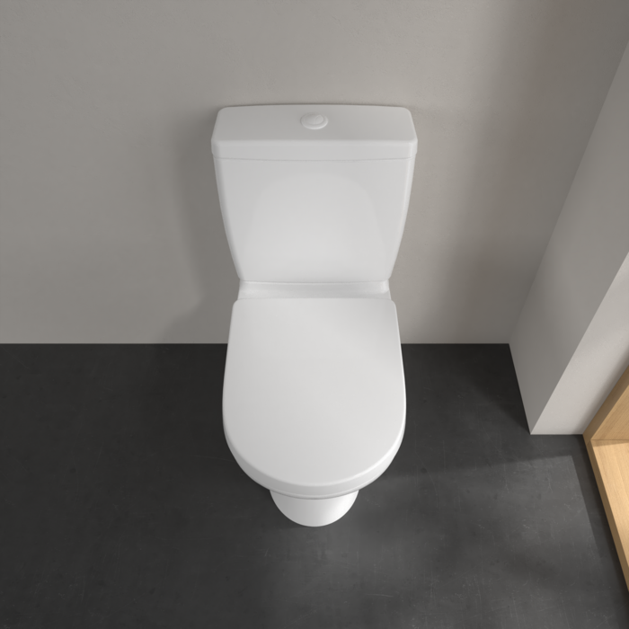 Villeroy and Boch Subway 2.0 DirectFlush Rimless BTW Close Coupled Toilet (Bottom Entry Water Inlet) + Soft Close Seat - Image 4