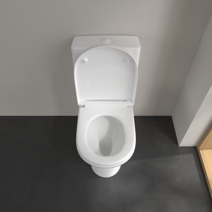 Villeroy and Boch Subway 2.0 DirectFlush Rimless BTW Close Coupled Toilet (Bottom Entry Water Inlet) + Soft Close Seat - Image 5