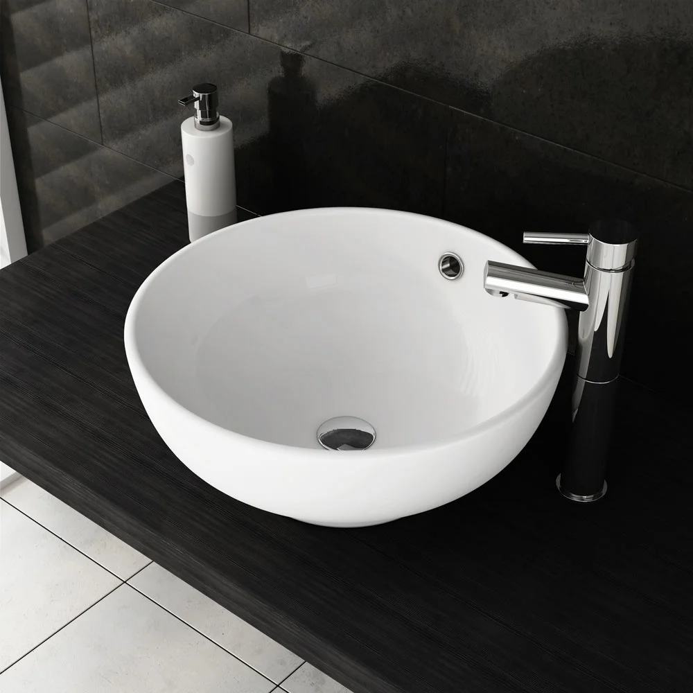 Viva Round Counter Top Basin 0TH - 430mm Diameter - Image 3