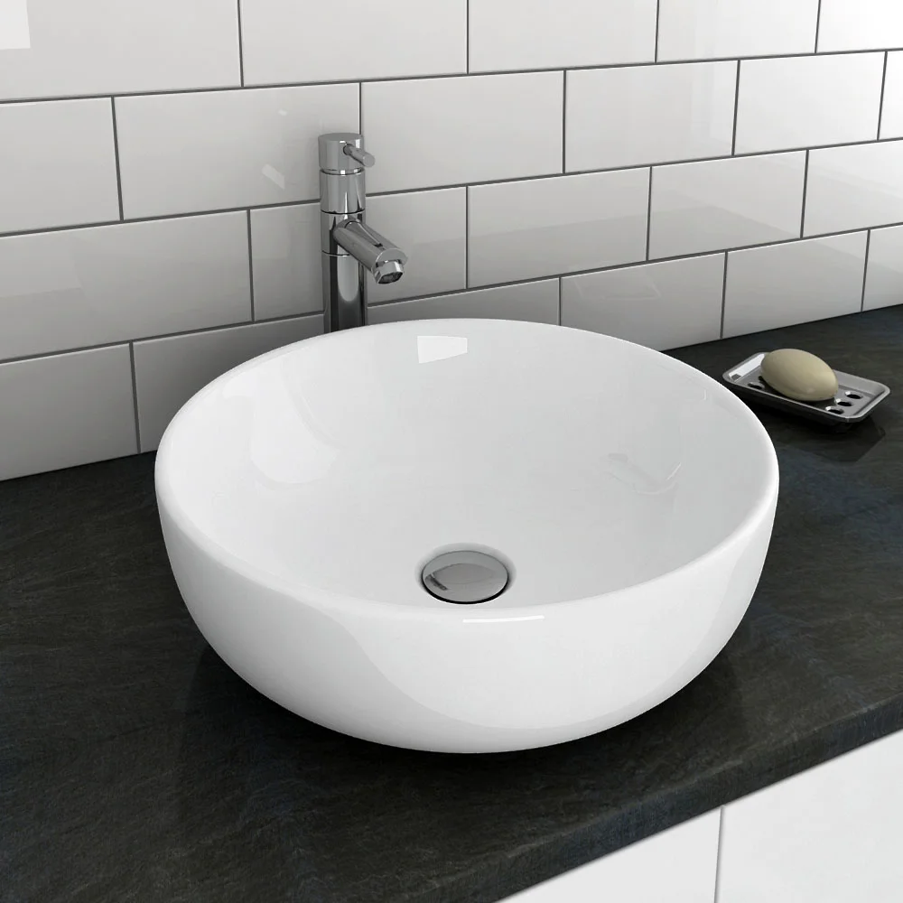 Sol Round Counter Top Basin 0TH - 415mm Diameter
