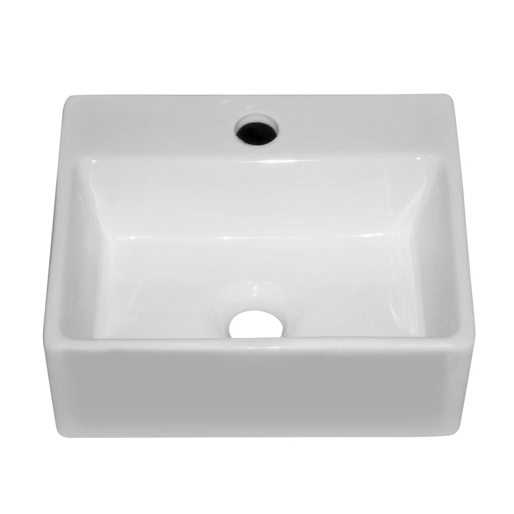 Cubetto 340 x 295mm Compact Counter Top Basin 1TH - Image 3
