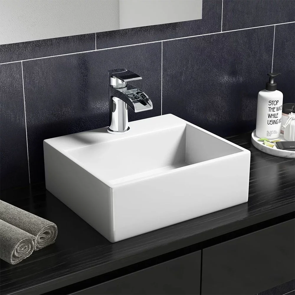 Cubetto 340 x 295mm Compact Counter Top Basin 1TH