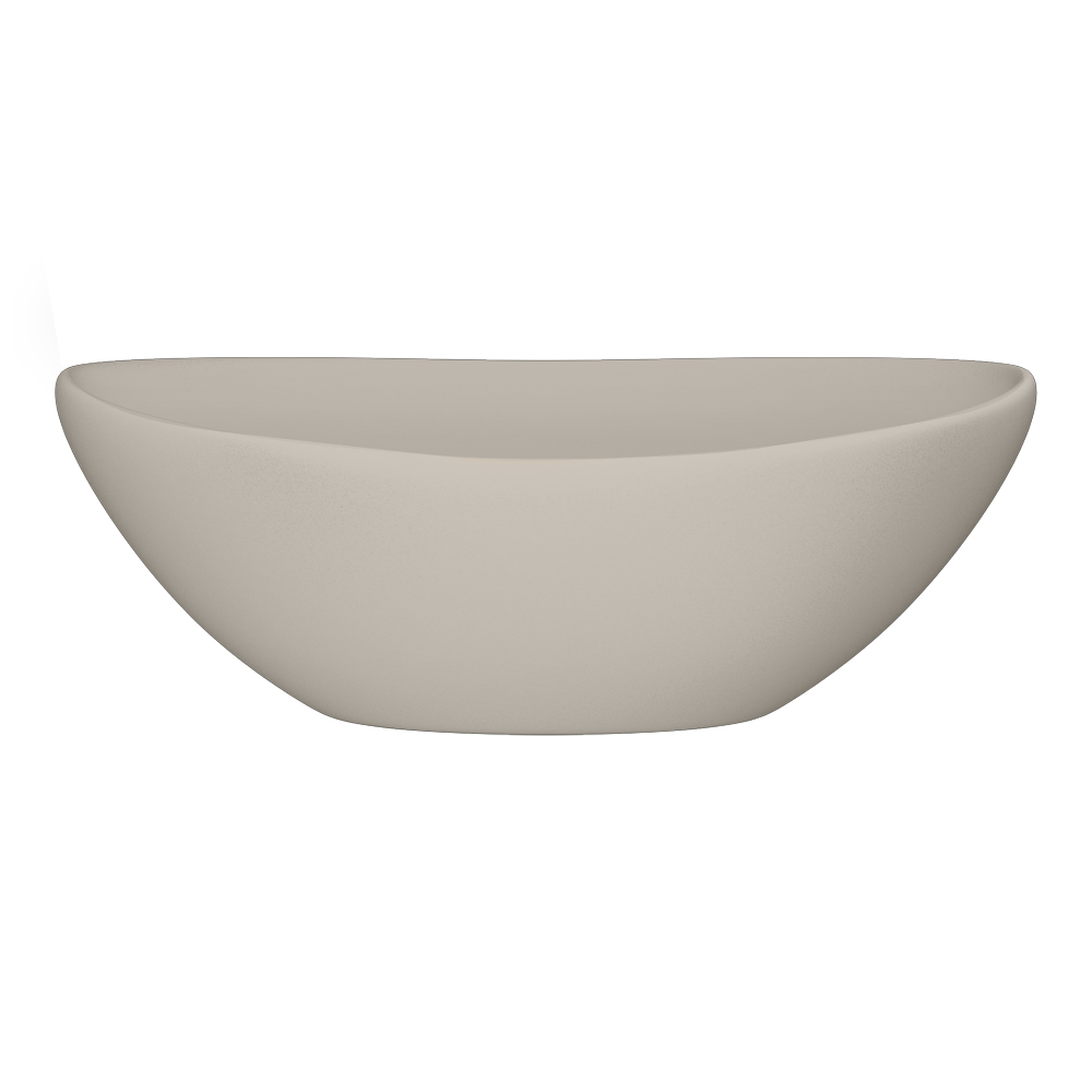 Casca Matt Greige Oval Counter Top Basin 0TH - 410 x 330mm - Image 2