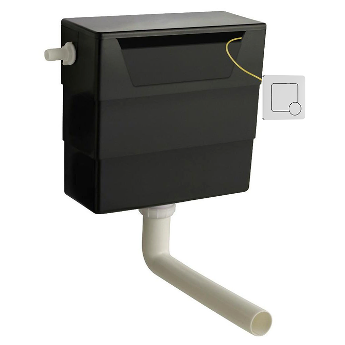 Venice Fluted Grey Complete Toilet Unit (Pan, Cistern, Chrome Flush) - Image 5