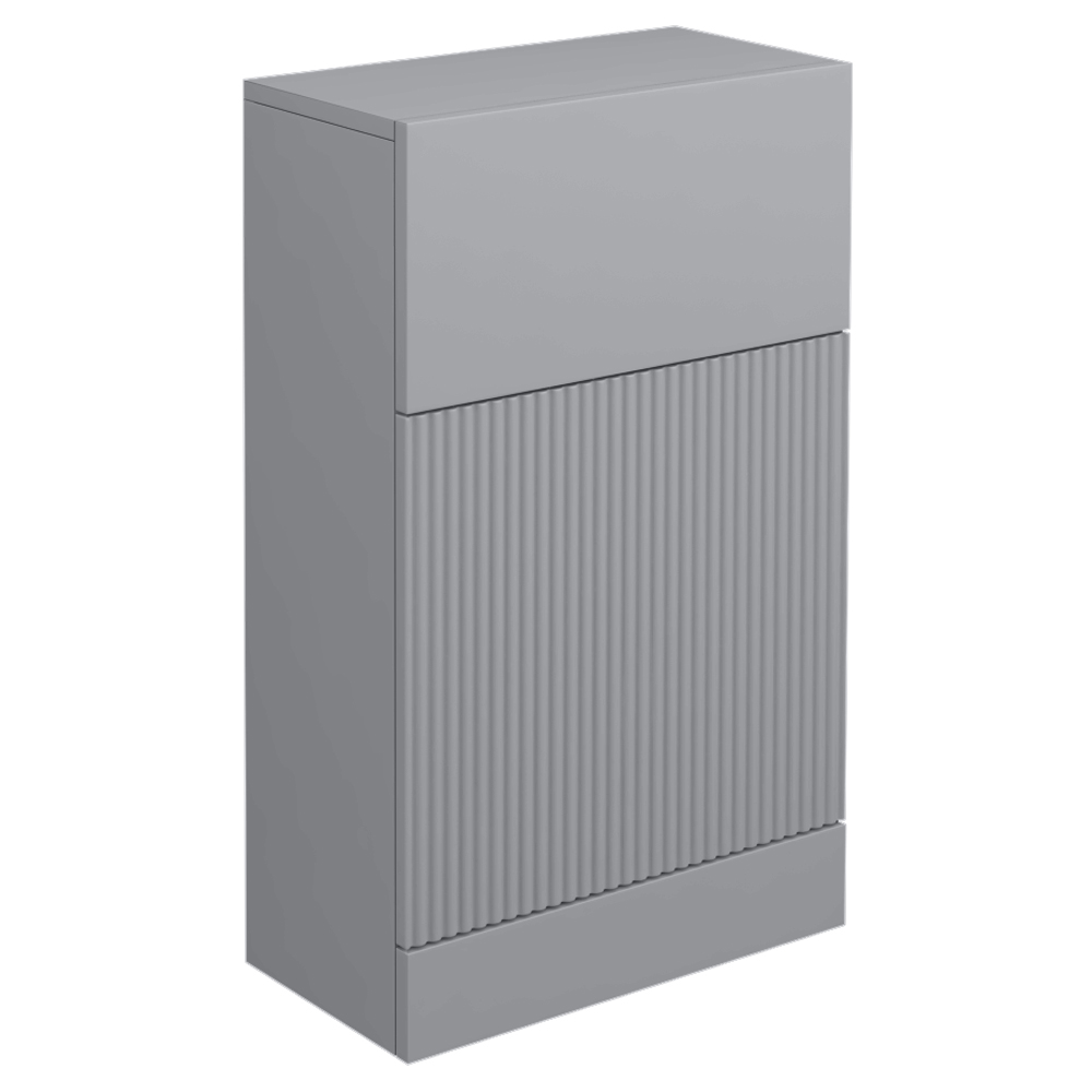 Venice Fluted 500mm Grey WC Unit - Image 3