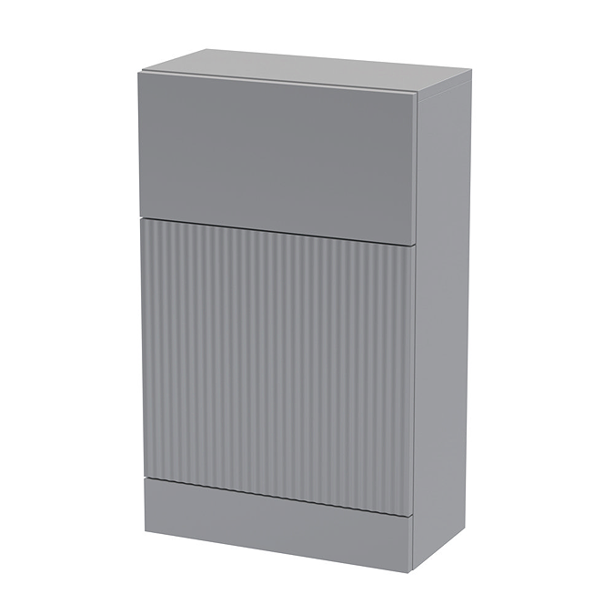 Venice Fluted Grey Complete Toilet Unit (Pan, Cistern, Chrome Flush) - Image 4