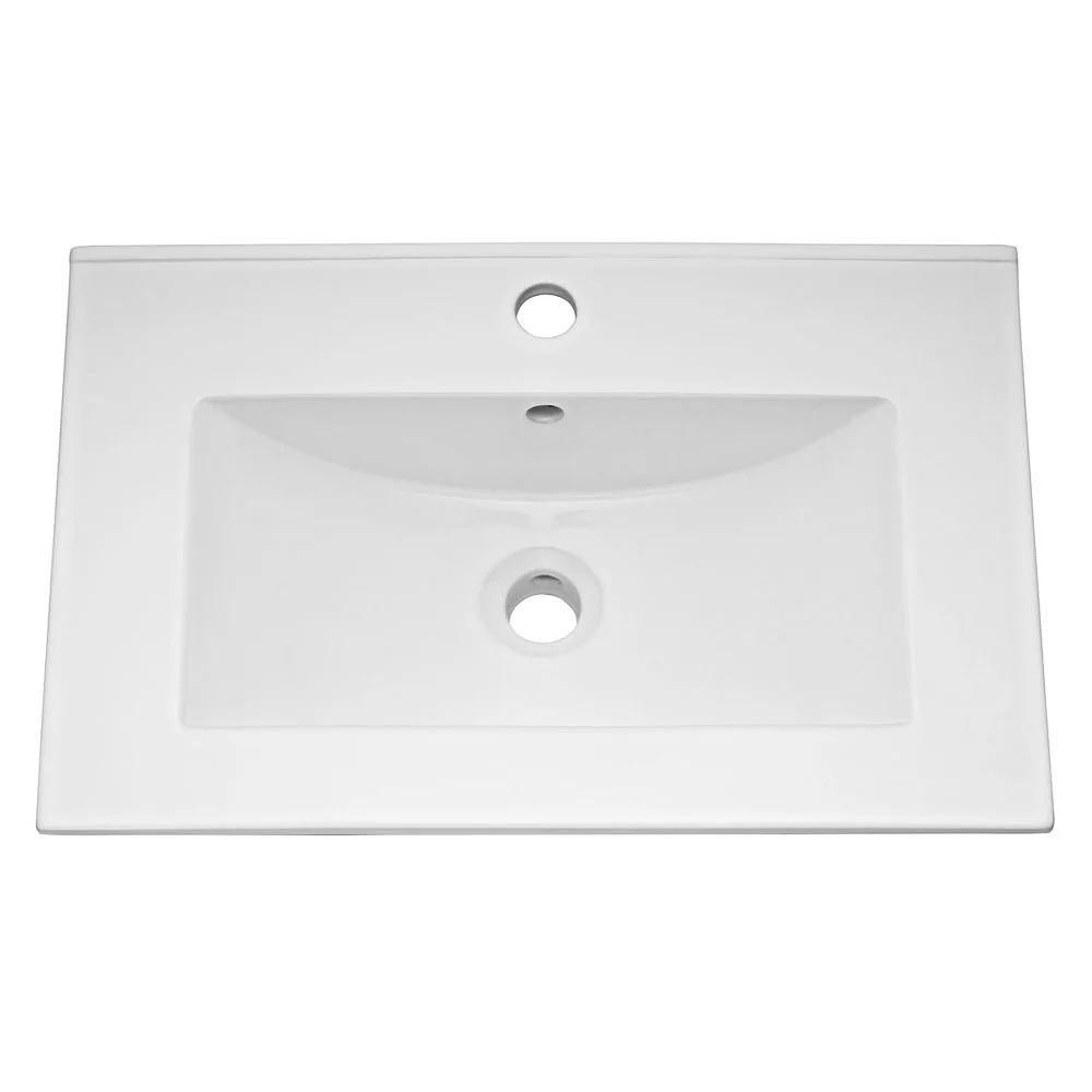 Venice Matt Black 600mm Framed Washstand and Basin incl. Tap + Waste - Image 3