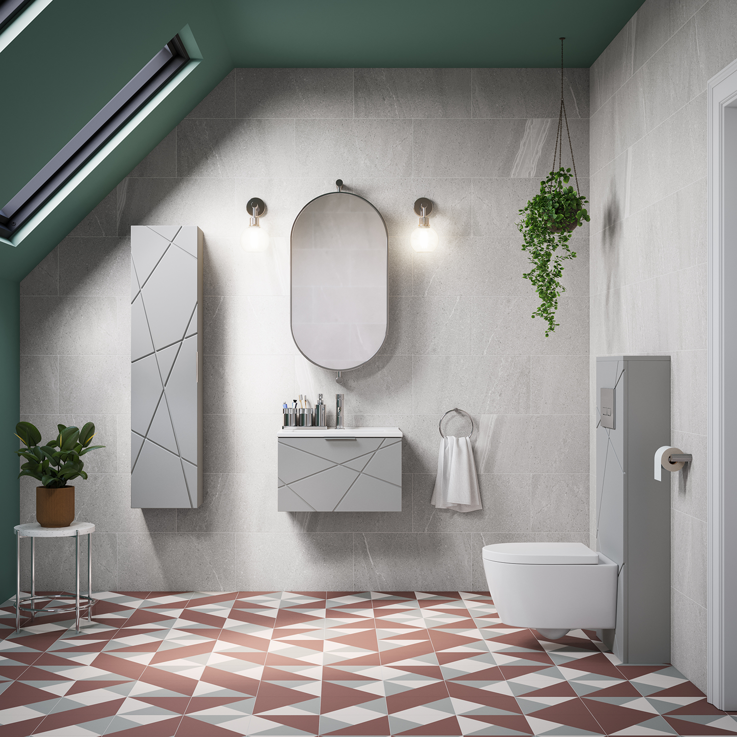 Voyage Tall WC Unit Only - Cool Grey - Image 5