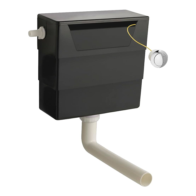 AquaSure Cove 500 x 300mm PVC BTW Toilet Unit Gloss White with Pan and Cistern - 100% Waterproof - Image 4