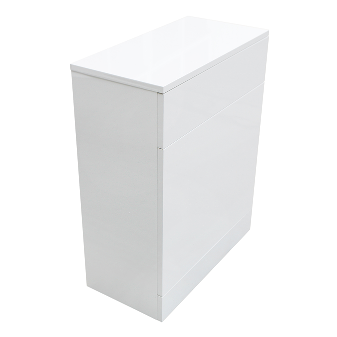 AquaSure Cove 600mm PVC BTW Toilet Unit Gloss White with Pan and Cistern - 100% Waterproof - Image 4