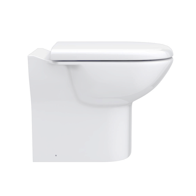 AquaSure Cove 600mm PVC BTW Toilet Unit Gloss White with Pan and Cistern - 100% Waterproof - Image 5