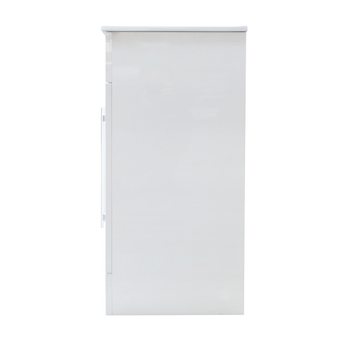 AquaSure Toreno PVC Vanity Unit - 600mm Modern Gloss White - 100% Waterproof - Image 6