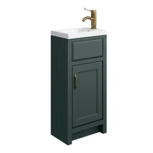 Chatsworth Traditional Green Small Vanity - 400mm Wide