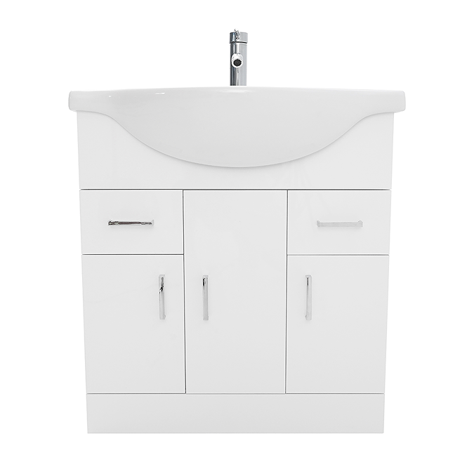 AquaSure Cove White PVC 750mm Vanity Unit - 100% Waterproof - Image 4