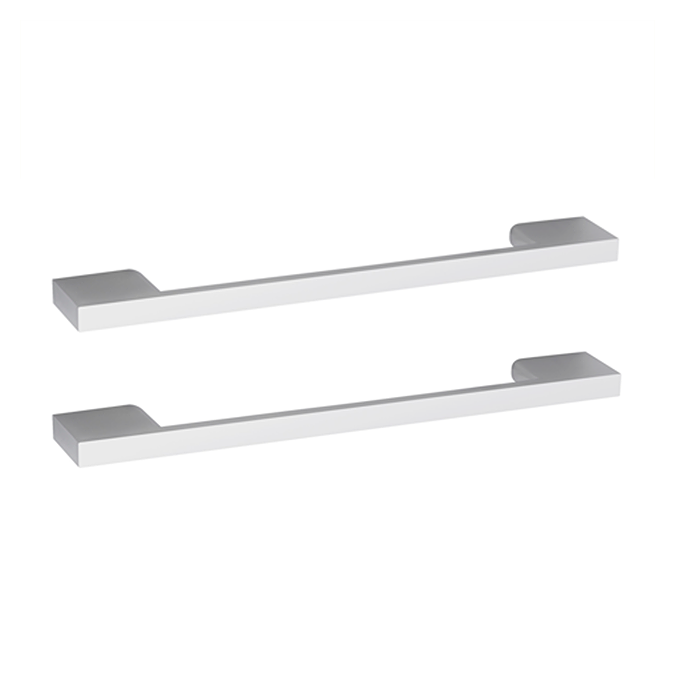 Roxbury Deco Fluted 600mm Anthracite Grey Vanity Unit - Floor Standing 2 Door Unit with Chrome Handles - Image 3