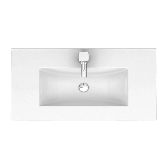 Toreno Light Grey 800mm Modern Vanity Unit - Image 3