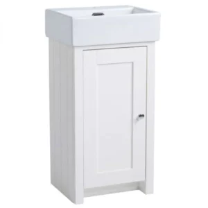 Tavistock Lansdown 400mm Cloakroom Unit with Basin - Linen White