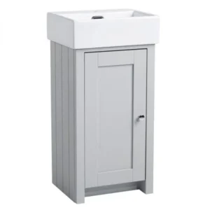 Tavistock Lansdown 400mm Cloakroom Unit with Basin - Pebble Grey
