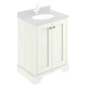 Bayswater Pointing White 600mm 2 Door Basin Cabinet Only