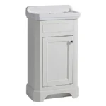 Tavistock Vitoria 500mm Cloakroom Unit & Basin - Linen White