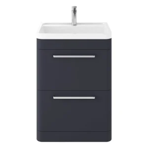 Hudson Reed Solar 600mm Floor Standing Cabinet & Basin - Indigo Blue