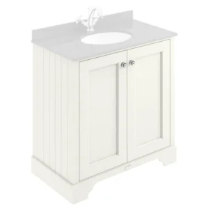 Bayswater Pointing White 800mm 2 Door Basin Cabinet Only