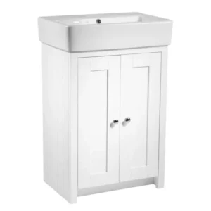 Tavistock Lansdown 550mm Freestanding Unit with Basin - Linen White